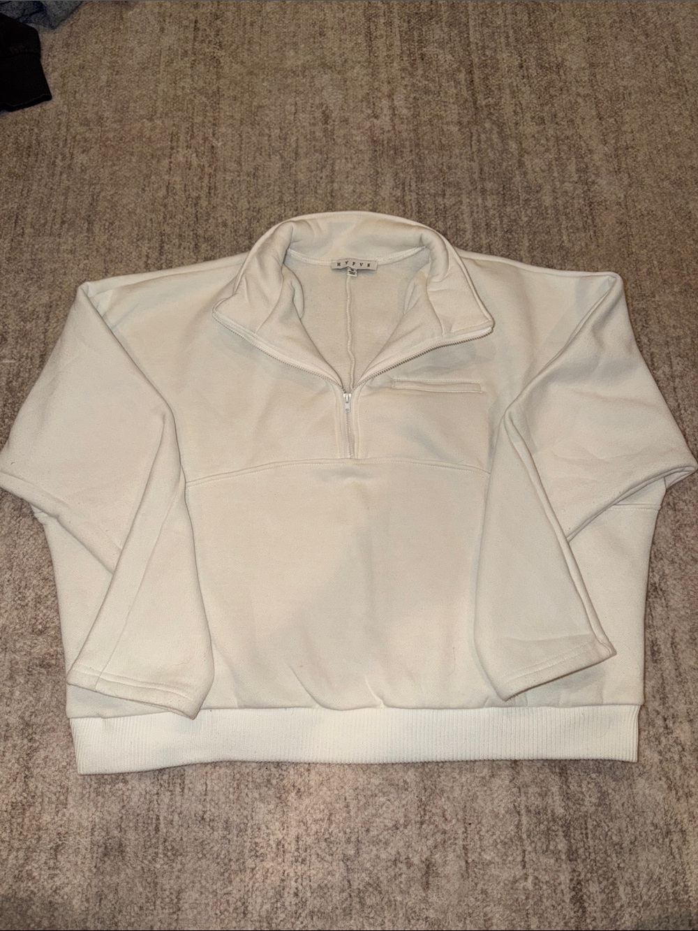 HYFVE Cream Half-Zip Pullover Sweatshirt